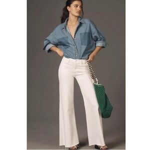 Lil' Mother The Lil' Roller Fray Petite Wide Leg Jeans in Fairest of Them All 30